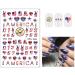 4th of July Patriotic Nail Stickers - 8 Sheets of America Flag Designer Decals for Acrylic Nails - Buy Online on GoSupps.com