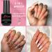 Gel X Nail Kit - 2 in 1 Nail Glue & Base Coat, 500 Coffin Nail Tips, UV Lamp - All-in-One Gel Nail Set (Clear & Apricot Color) - Buy Online on GoSupps.com