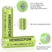 Henreepow Ni-MH Rechargeable AA Batteries - 16 Pack 600mAh Long-Lasting High-Capacity for Solar Lights & Garden Landscaping - Buy Online on GoSupps.com