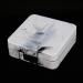 Rankomu Portable Contact Lens Case - Marble Mirror Square Design & Golden Color | International Shipping Available - Buy Online on GoSupps.com