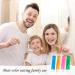Travel Toothbrush 4 Pack - Mini Soft Folding Toothbrush Set with Case | Portable Travel Size for Camping Hiking & School - Green Blue Orange Pink - Buy Online on GoSupps.com