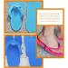 LALAFINA 48 Pairs Disposable Pedicure Slippers - Colorful Anti-Eva Foam Slippers for Women Salon Pedicure and Spa Guests - Buy Online on GoSupps.com