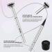 Lower Lash Stamp 2-in-1 Waterproof Sweatproof Eyeliner & Lower Eyelash Stamp Set Lower Lash Stamp Waterproof Lower Eyelash Stamps Quick Eye Makeup Tool (Brown) - Buy Online on GoSupps.com