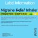 Shuvi Migraine Relief Nasal Inhaler 100% Pure Chamomile & Peppermint Essential Oils Portable Aromatherapy Natural Remedy White - Buy Online on GoSupps.com