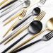Stainless Steel Cutlery Steak Cutlery Spoon Chopsticks Set Western Tableware Gold - Buy Online on GoSupps.com