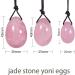 Shop Rose Quartz & Aventurine Yoni Eggs Natural Crystal Kegel Exercisers in S M L Sizes | Tighter Healthier Intimacy - Buy Online on GoSupps.com