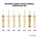 Hand U Journey Wooden Handle Punch Needle Rug Hooking Tool Set - 7 Sizes, Complete Set - Buy Online on GoSupps.com