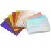 Lanyani 12 Sheets Iridescent Stained Glass Cathedral Art Packs for Mosaic Craft - Assorted Clear, Opaque, and Colored Transparent Mix - Buy Online on GoSupps.com