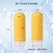 Travel Bottles Set - Diboniur 4-Piece Silicone Travel Containers (89ml) for Shampoo Cream Liquids & Lotion - Perfect for International Travel - Yellow - Buy Online on GoSupps.com