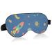 Haskirky Light Blocking Eye Mask Breathable and Adjustable Adult Men and Women Travel on Business Trips Yoga Meditation Light Smooth Comfortable Eye Mask Office Deep Sleep Goodies Cartoon Space Roc