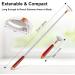 Telescopic Azymi Back Scratch - Portable Wooden & Steel Massage Roller for Scalp Face & Foot Relief - Ideal for Men & Women - Buy Online on GoSupps.com