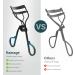 Kaasage Black Eyelash Curler for Women - Professional Lash Curler with Refill Pads - Easy, Natural Curling in Seconds - Buy Online on GoSupps.com