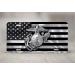 USMC Marine Corps License Plate | Black Flag Design | Front Car Plate Made in USA by Airstrike - Buy Online on GoSupps.com