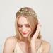 Gold Rhinestone Five-pointed Star Headband Set for Wedding Hair - Elegant Women's Bridal Hair Accessories - Buy Online on GoSupps.com