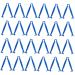 PopetPop 4 sets umbilical cord clamp for pets Medical catheter pliers locking terminals Tools for the reproduction of animals umbilical cord care newborn pet lock 6.3x2cmx4pcs bluex4stk