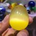 Stone Crafts Natural Yellow Cat's Eye Crystal Egg Divination Stone Photography Egg Decoration Natural Luster - Buy Online on GoSupps.com