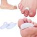 PEDIMEND Silicone Gel Hammer Toe Cushion (1 Pair) - Toe Corrector & Straightener for Curled, Claw, Mallet Toe Relief - Unisex Foot Care - Buy Online on GoSupps.com