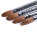 12# Sable Nail Brush - Professional Acrylic Nails Tool for Home & Salon Use - Round Nail Art Brush in Coffee Color - Buy Online on GoSupps.com