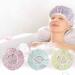 Waterproof EVA Plastic Shower Caps - Set of 3 Polka Dot Pattern Bath Caps for Women - Reusable Elastic Hair Protection - Buy Online on GoSupps.com