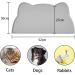 Waterproof Silicone Septillar Bowl Underlay for Cats & Dogs | Slip-Proof Feed Pad | Dark Gray 52x30 cm - Buy Online on GoSupps.com