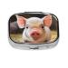Cute Pig Printed Square Pill Box Portable Travelling Pill Box Medicine Organiser