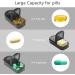 7 Day 2 Times a Day Weekly Pill Organizer with Zipper Bag - BPA Free AM PM Travel Dispenser for Medication, Vitamins - Silver - Buy Online on GoSupps.com