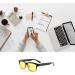 voso Blue Light Blocking Glasses Anti Glare Computer Gaming TV Anti UV Radial Reflex Filter Eyewear Eyeglasses (Black Frame + Yellow Lens) - Buy Online on GoSupps.com