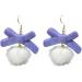 Feyley Exaggerated Bowknot Earrings | Chic Plush Ear Jewelry for New Year's & Birthday Gifts - Buy Online on GoSupps.com