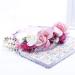 YGSAT Women's Flower Headband | Flower Crown & Wreath for Mothers Day Weddings Parties Beach - Red & White - Buy Online on GoSupps.com
