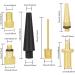 16PCS Premium Brass Valve Adapter Kit for Bike Tire, Ball Pump Needle - Fits Standard Pump/Air Compressor - Inflation Devices & Accessories - Buy Online on GoSupps.com