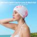 Copozz Adult Waterproof Swimming Cap - Unisex Silicone Bathing Cap for Men & Women with Flower Cherry Design - Perfect for Long Hair - Buy Online on GoSupps.com
