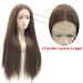 Atayou Long Brown Lace Front Wig for Women - Natural Straight Synthetic Dark Brown Hair Wig - 12x3 Inch Middle Part - Buy Online on GoSupps.com