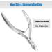 Professional Grade Stainless Steel Cuticle Nipper with Pusher - Durable Manicure & Pedicure Tool for Fingernails and Toenails (Silver) - Buy Online on GoSupps.com