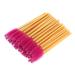 Beavorty 50 Pcs Makeup Eyelash Mascara Colored Mascara Lash Applicator Eyelash for 50 Pcs Rose
