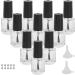 Nail Polish Glass Bottle Has a Brush Cap Convenient To Use Steel Mixing Ball Nail Polish Bottle with Funnel for Home for Travel for Life for Work - Buy Online on GoSupps.com