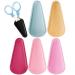 6 Pcs Embroidery Scissors Sheath Safety Scissors Protective Cover Leather Scissors Sheath Scissors Accessories Style2