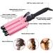 Triple Barrel Curling Iron Wand with LCD Display - 1 Inch Ceramic Tourmaline, Dual Voltage, Adjustable Temperature - Portable Hair Crimper for Fast Heating - Buy Online on GoSupps.com