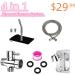 Premium Shower Enema Kit - Enema Nozzle & 59" Hose - Ideal Shower Douche Attachment for Men & Women - Buy Online on GoSupps.com