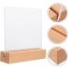 HOMSFOU Acrylic Nail Art Display Board Clear Nail Sample Holder Acrylic False Nail Tips Samples Display Transparent Nail Art Display Board with Wooden Base - Buy Online on GoSupps.com