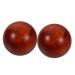Healeved 4 pieces of wooden balls Wood training Balls Massage handicrafts roller balls Massage Muscle Stretch Balls Hand Finger Chinese health massage balls bamboo wooden handball