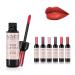 ALIVER 6 Colors Wine Liquid Lipstick Lady Long Lasting Make Up Gloss Matte Lip Tint Wine Bottle Cover Matte Lip Gloss (6pcs lipgloss) 0.25 Ounce (Pack of 7)