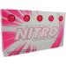 Nitro Long Distance Peak Performance Golf Balls (15PK) All Levels White Out 70 Compression High Velocity White Hot Core Long Distance Golf Balls USGA Approved-Total of 15-Hot Pink - Buy Online on GoSupps.com