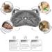 Homewins Plush & Silk Sleep Mask | Ultra-Light Blocking Eye Mask for Women - Perfect for Travel & Parties (Cat Design) - Buy Online on GoSupps.com