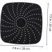 Alipis 2pcs Silicone Fryer Cushion with Home Reusable Mats Raised Air Accessories Liner for Mat Non-Stick Black 20X20X1CM - Buy Online on GoSupps.com