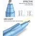 Professional Ear and Nose Hair Trimmer | Painless Eyebrow Trimmer for Men & Women | Battery-Operated Dual-Edge Blades with LED Light (Blue) - International Shipping Available - Buy Online on GoSupps.com