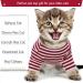 Hairless Cat Cotton Clothing - Breathable Summer T-Shirts & Striped Vests for Sphynx Cornish Rex & Devon Rex | Soft Skin-Friendly Cat Pajamas (L 7.7-8lbs) - Shop Now! - Buy Online on GoSupps.com