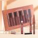 12PC Lipstick Makeup Set - 6 Velvety Matte Liquid Lipsticks & 6 Lip Pencils | Waterproof Gift Kit - Buy Online on GoSupps.com