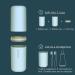 Miejmjia Travel Water Set - Portable Dental Brush & Toothbrush Holder for Camping & Business Trips (Gray) - Buy Online on GoSupps.com