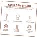 SHOWERORO CD Cleaning Brush with Handle Antistatic Record Player Brush for Vinyl CD Dust Remover with Soft Fibers for Music Lovers Optimal Sound - Buy Online on GoSupps.com