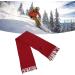 Electric Heated Scarf - 3 Temperature USB Winter Scarf with Tassels & Zipper - Red - Buy Online on GoSupps.com